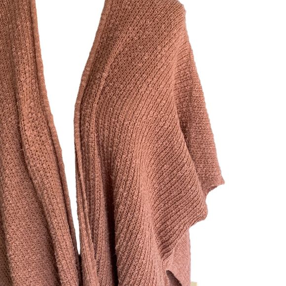 Bohemian Shawl with Frayed Trim Pink Color - Picture 2 of 6